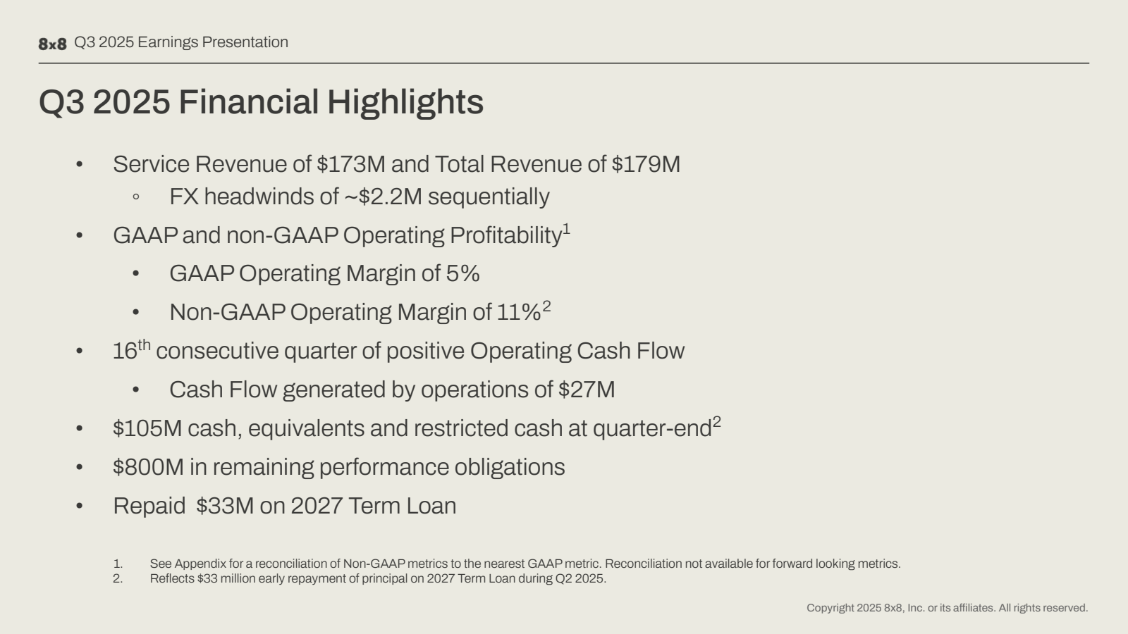 8x8 Q3 2025 Earnings