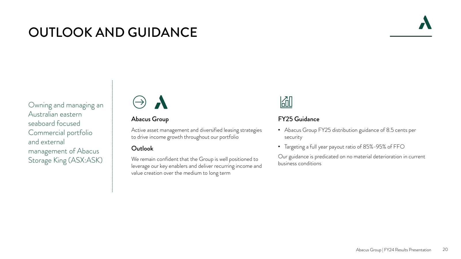 OUTLOOK AND GUIDANCE