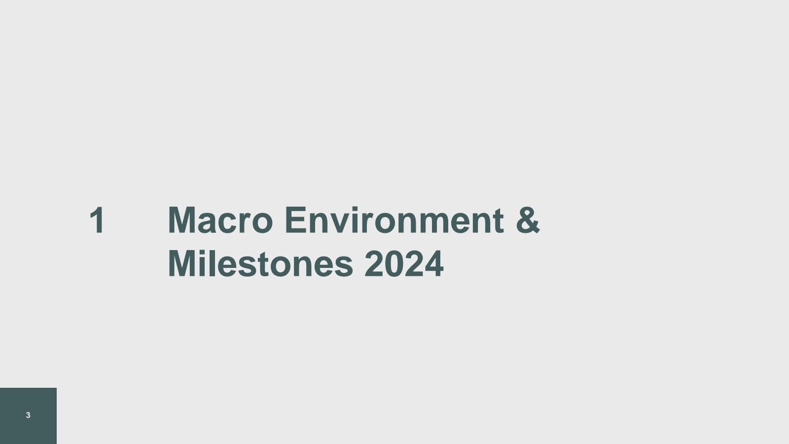 3 

1 Macro Environm