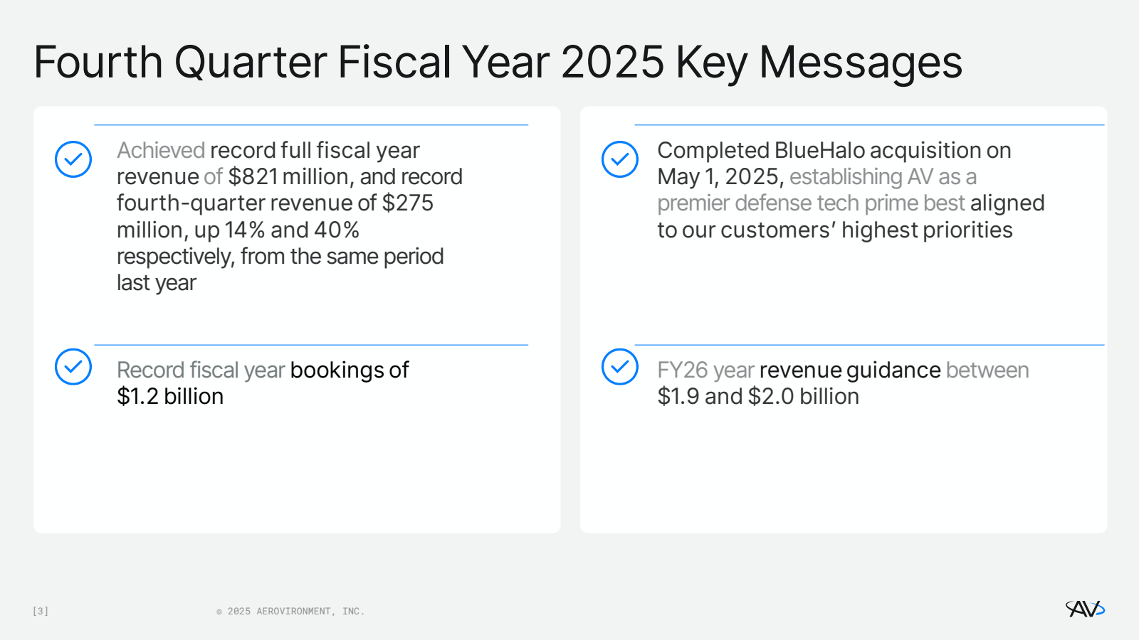 Fourth Quarter Fisca