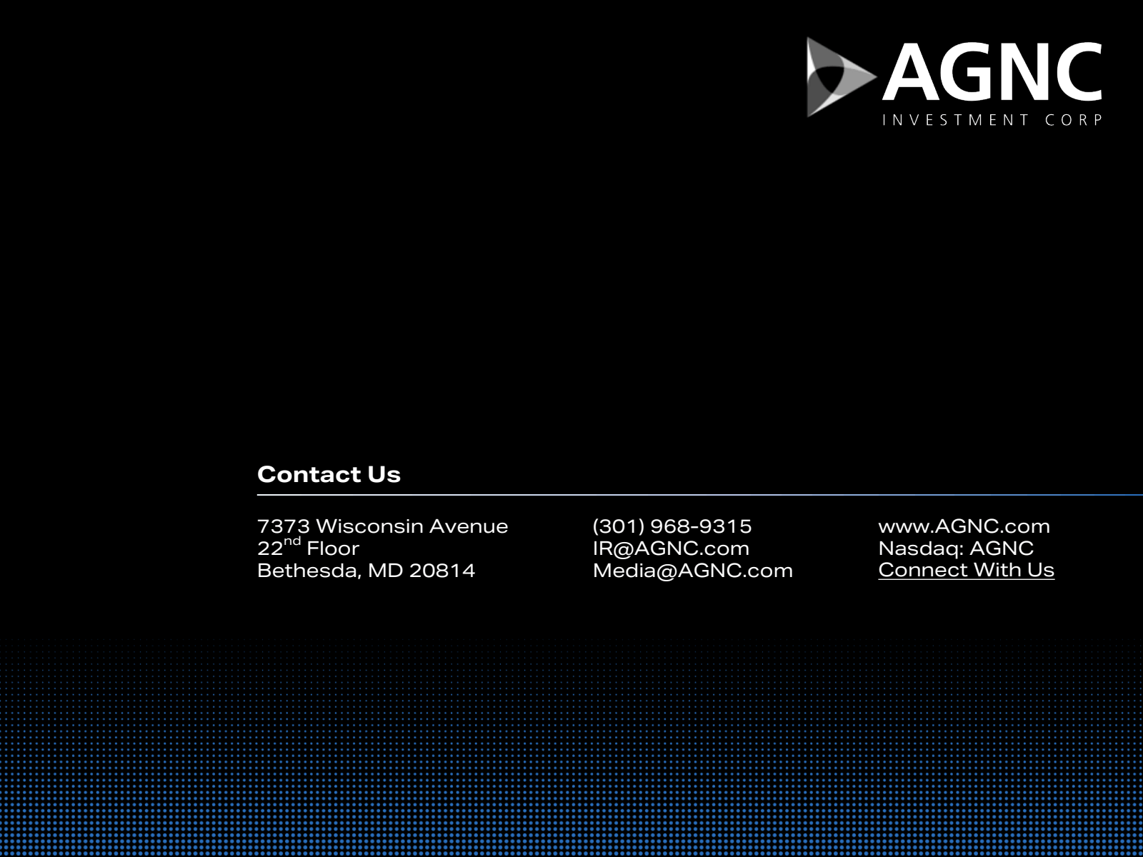 ▶ AGNC 
INVESTMENT C