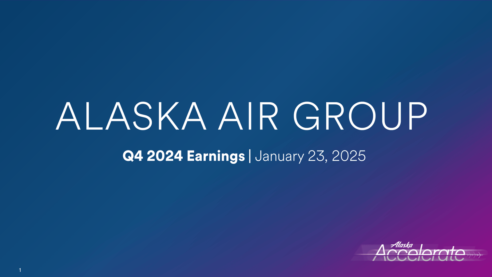 1 

ALASKA AIR GROUP