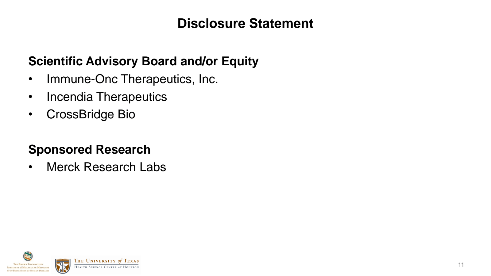 Disclosure Statement