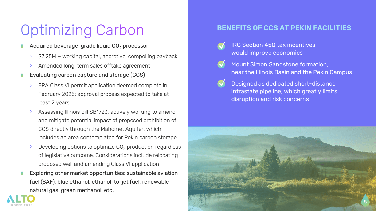 Optimizing Carbon 
◆