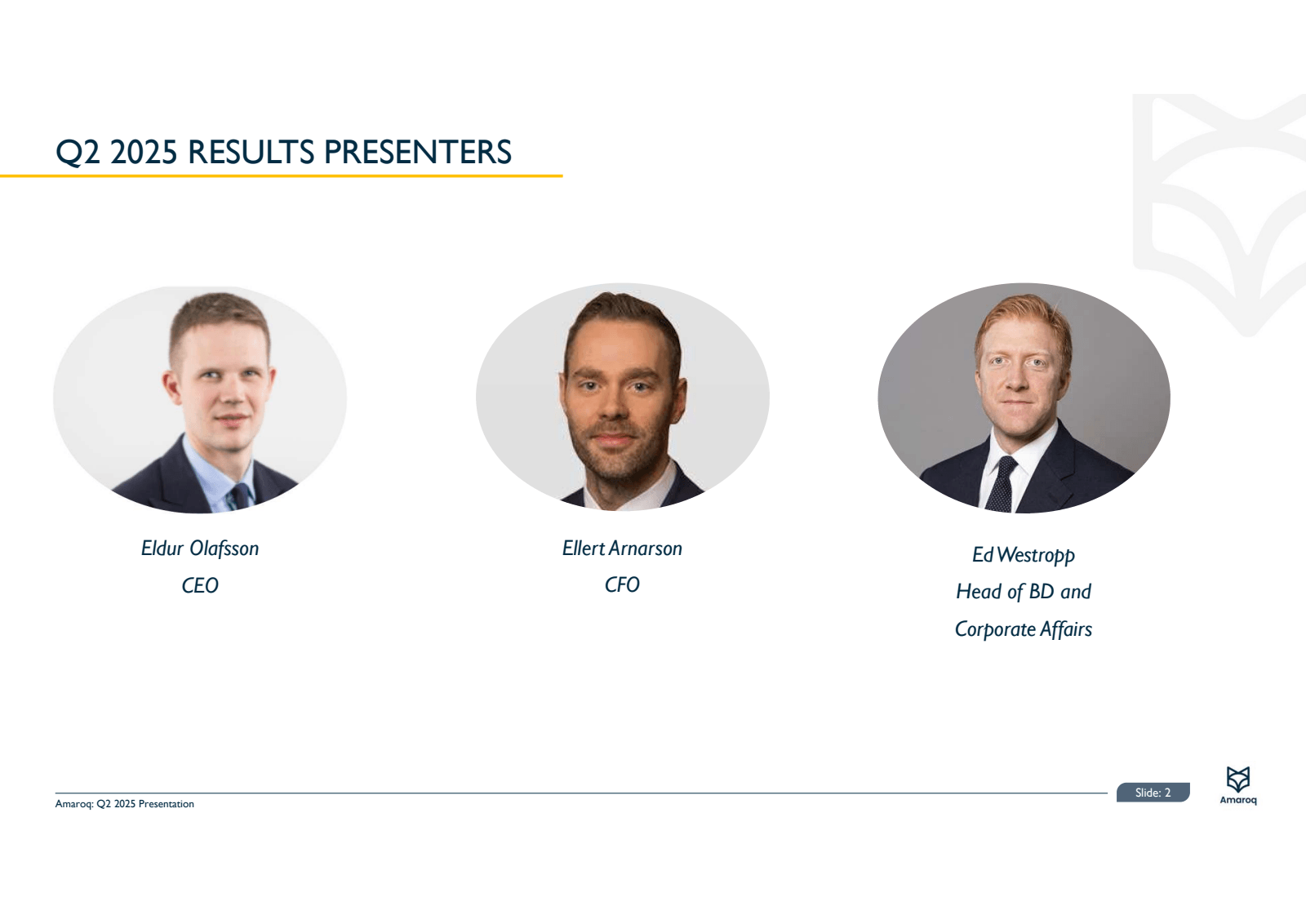 Q2 2025 RESULTS PRES