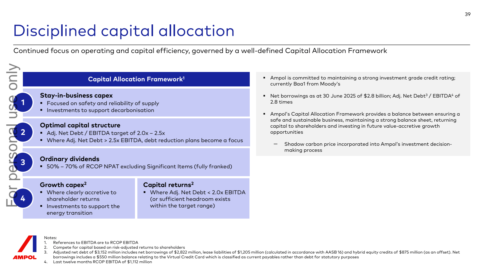 Disciplined capital 