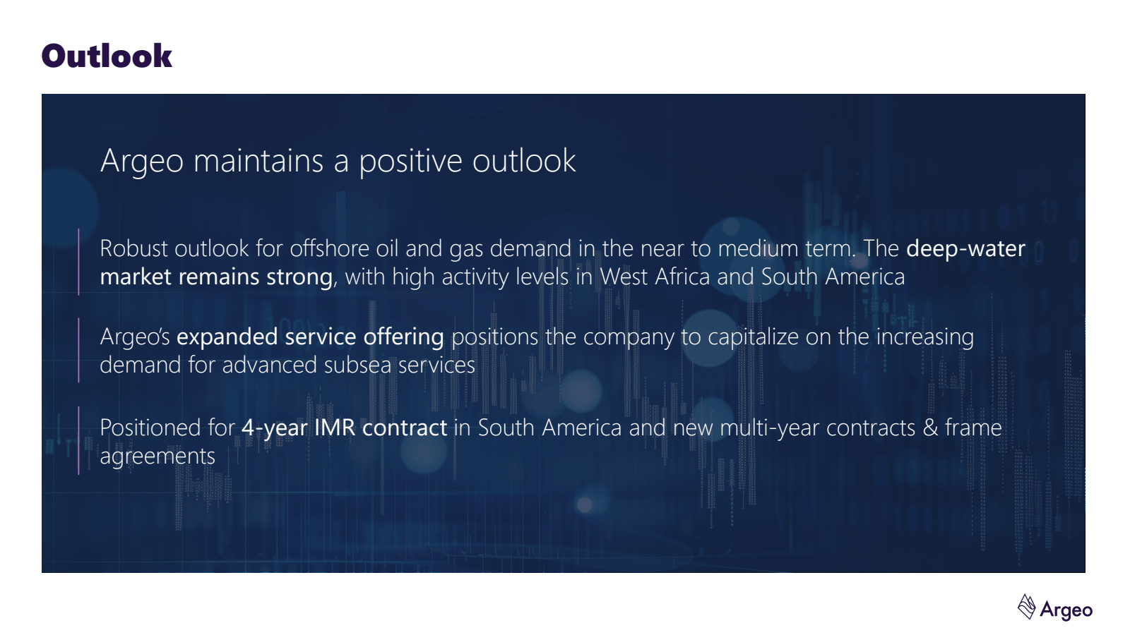 Outlook 

Argeo main