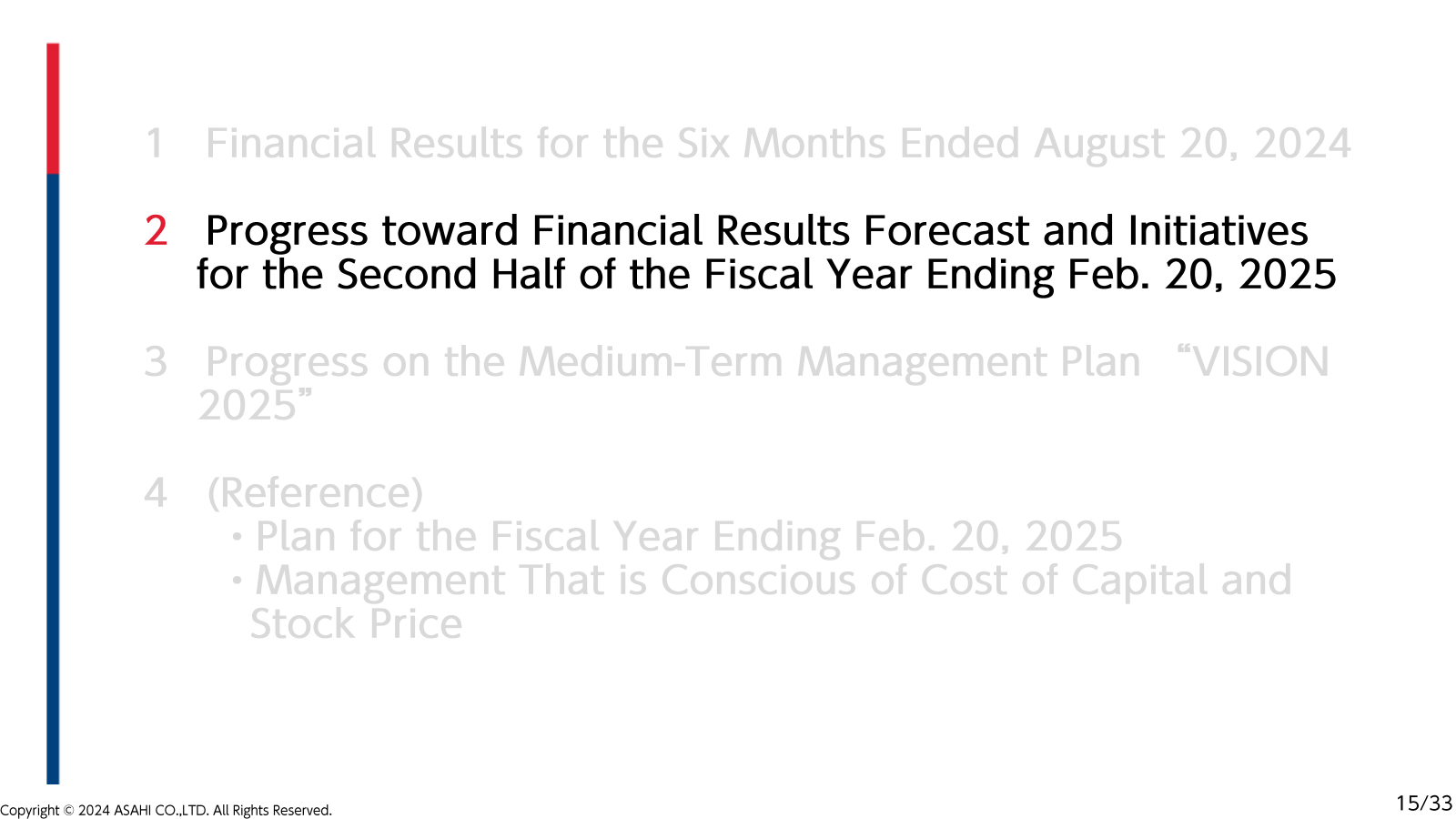 1 Financial Results 