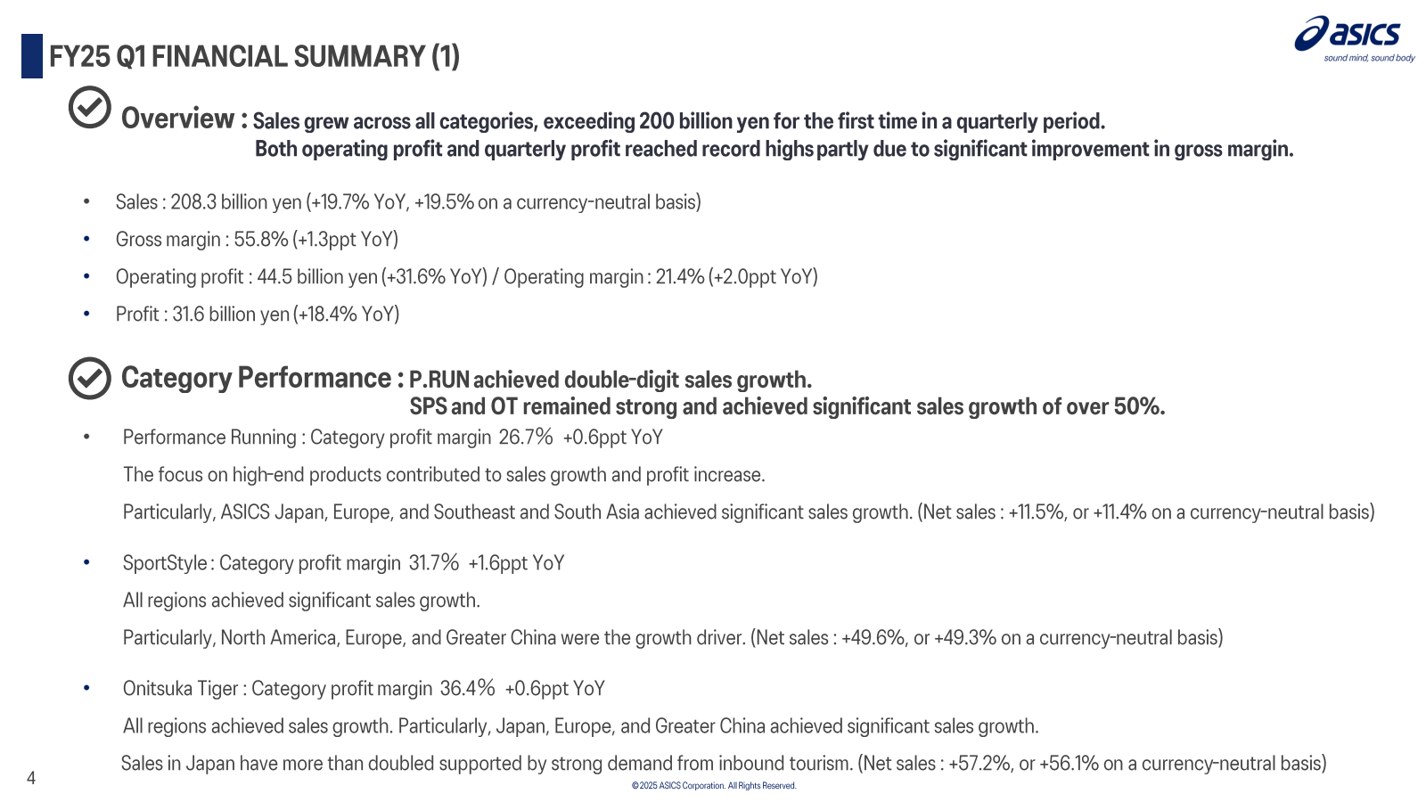 FY25 Q1 FINANCIAL SU