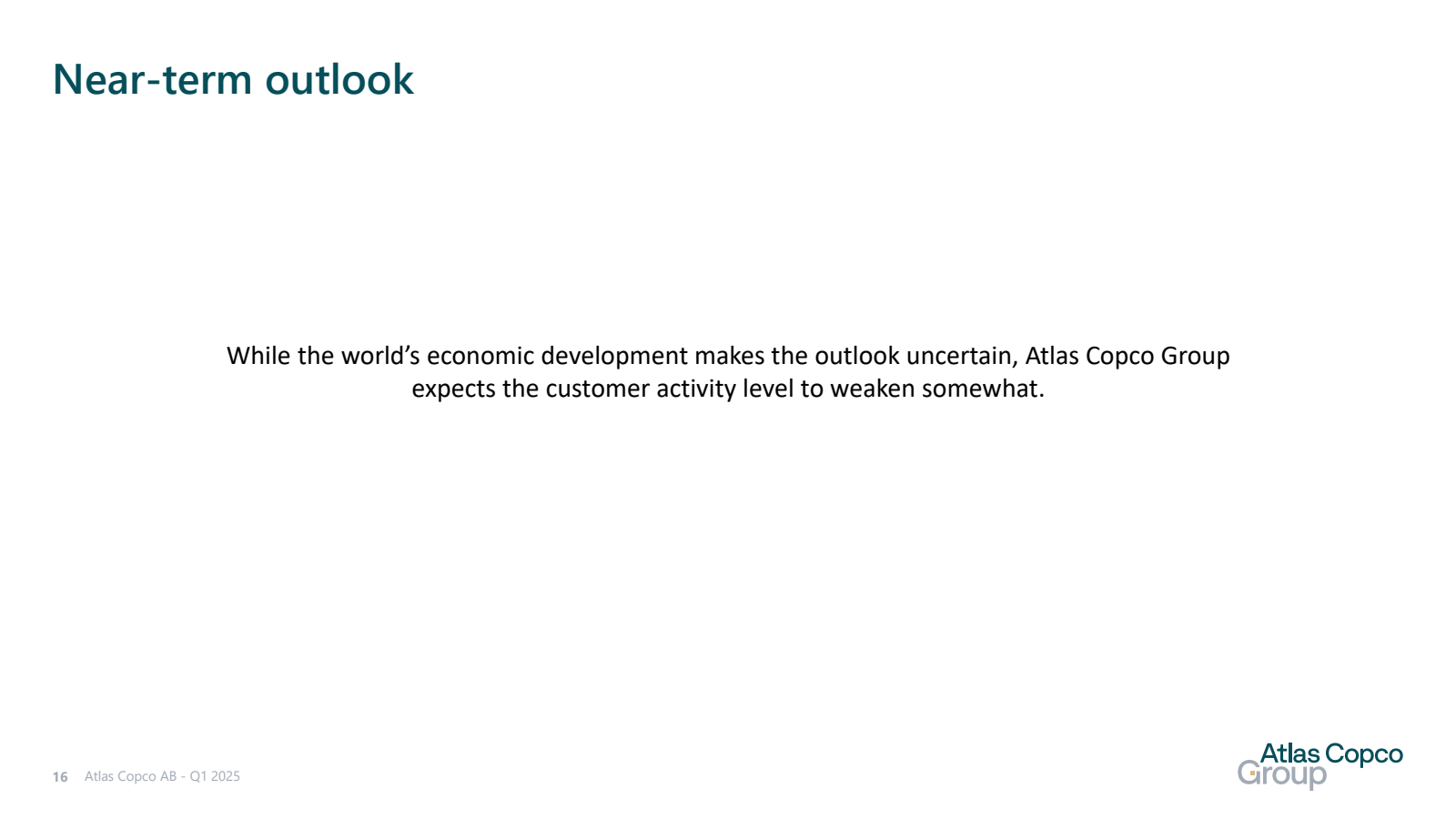 Near - term outlook 