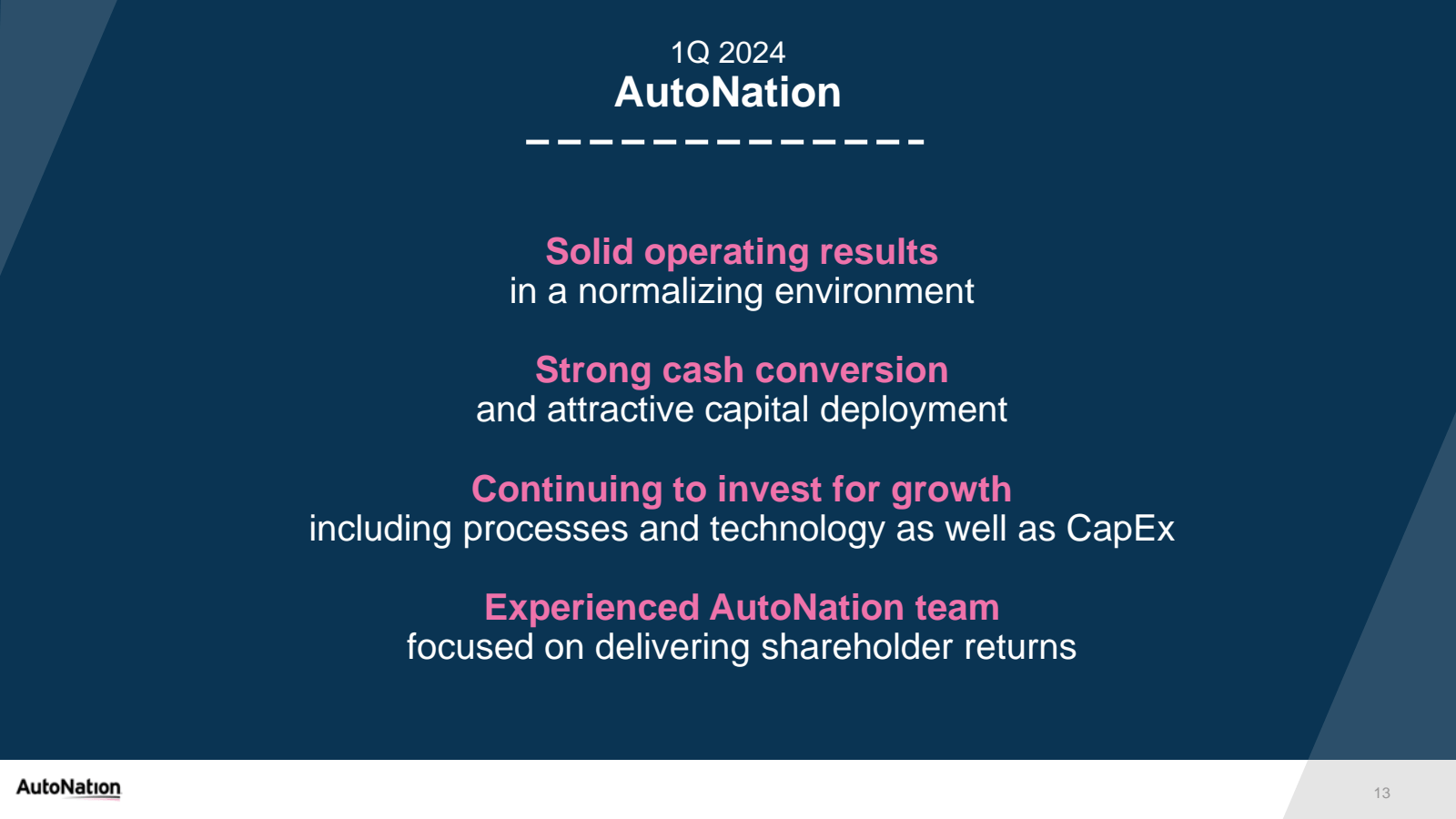 AutoNation 

1Q 2024