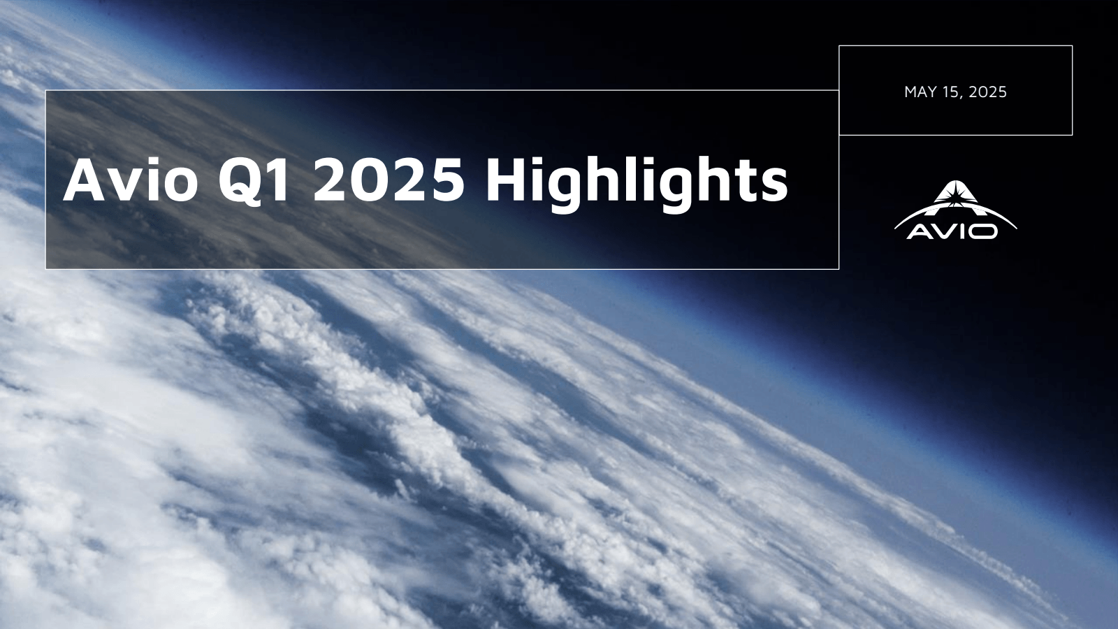 MAY 15 , 2025 

Avio