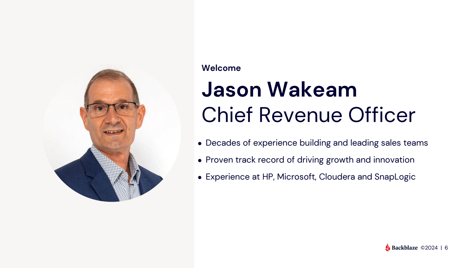 Welcome 

Jason Wake