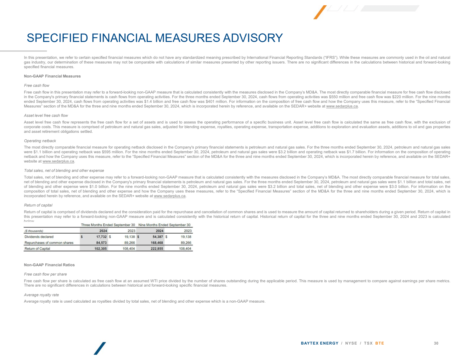 SPECIFIED FINANCIAL 