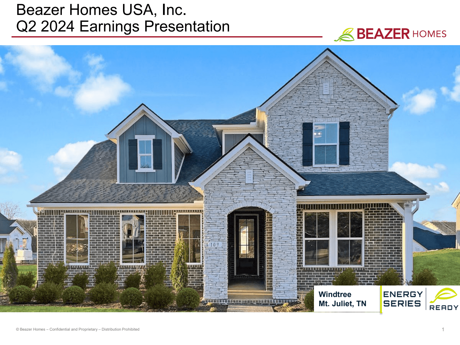 Beazer Homes USA , I
