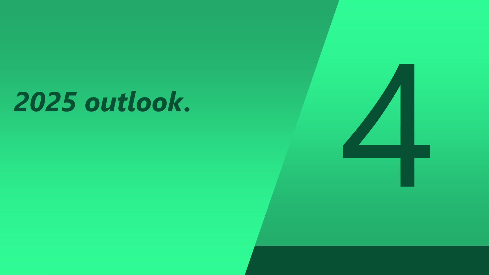 2025 outlook . 

4 
