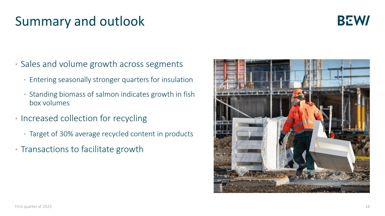 Summary and outlook 