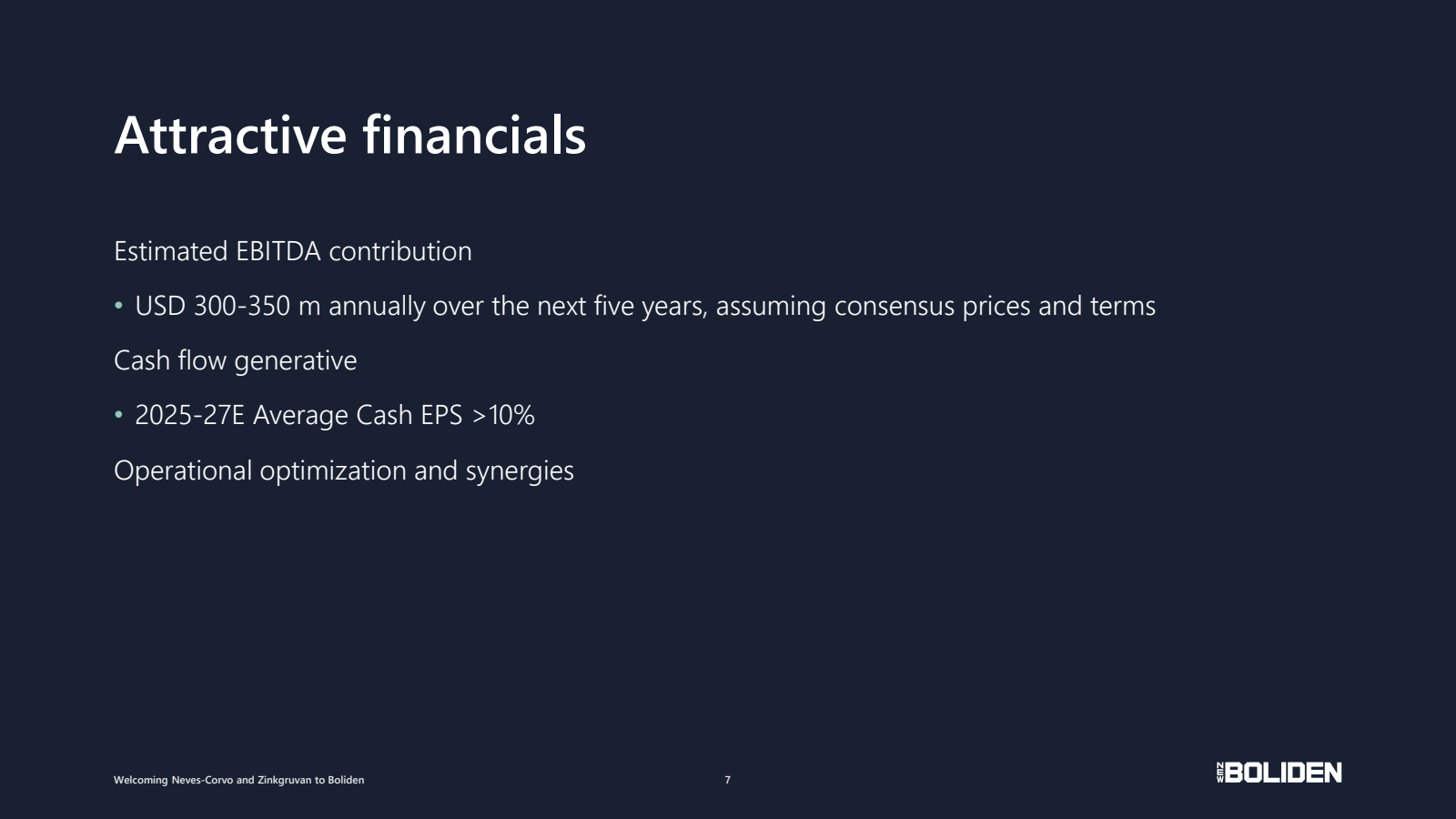 Attractive financial