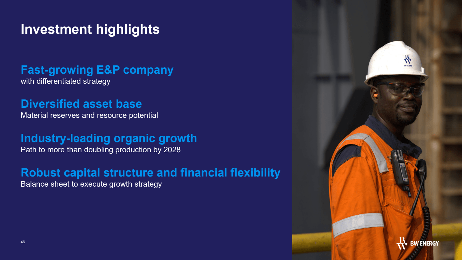 Investment highlight