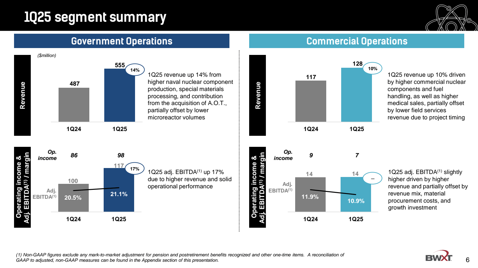 1Q25 segment summary