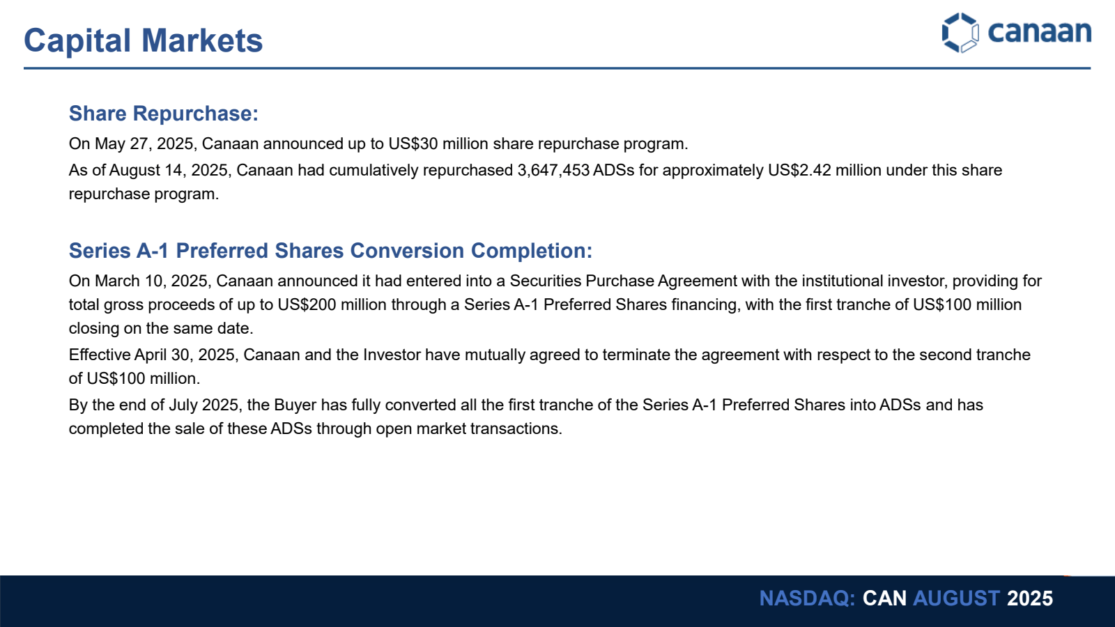 Capital Markets

Sha