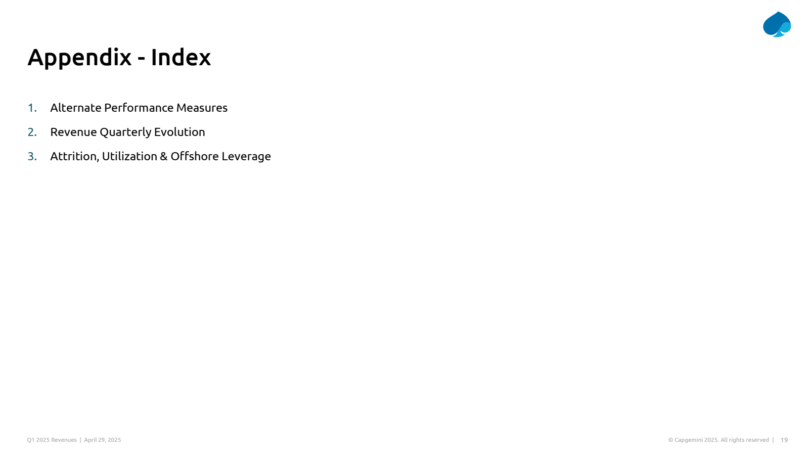 Appendix - Index 

1