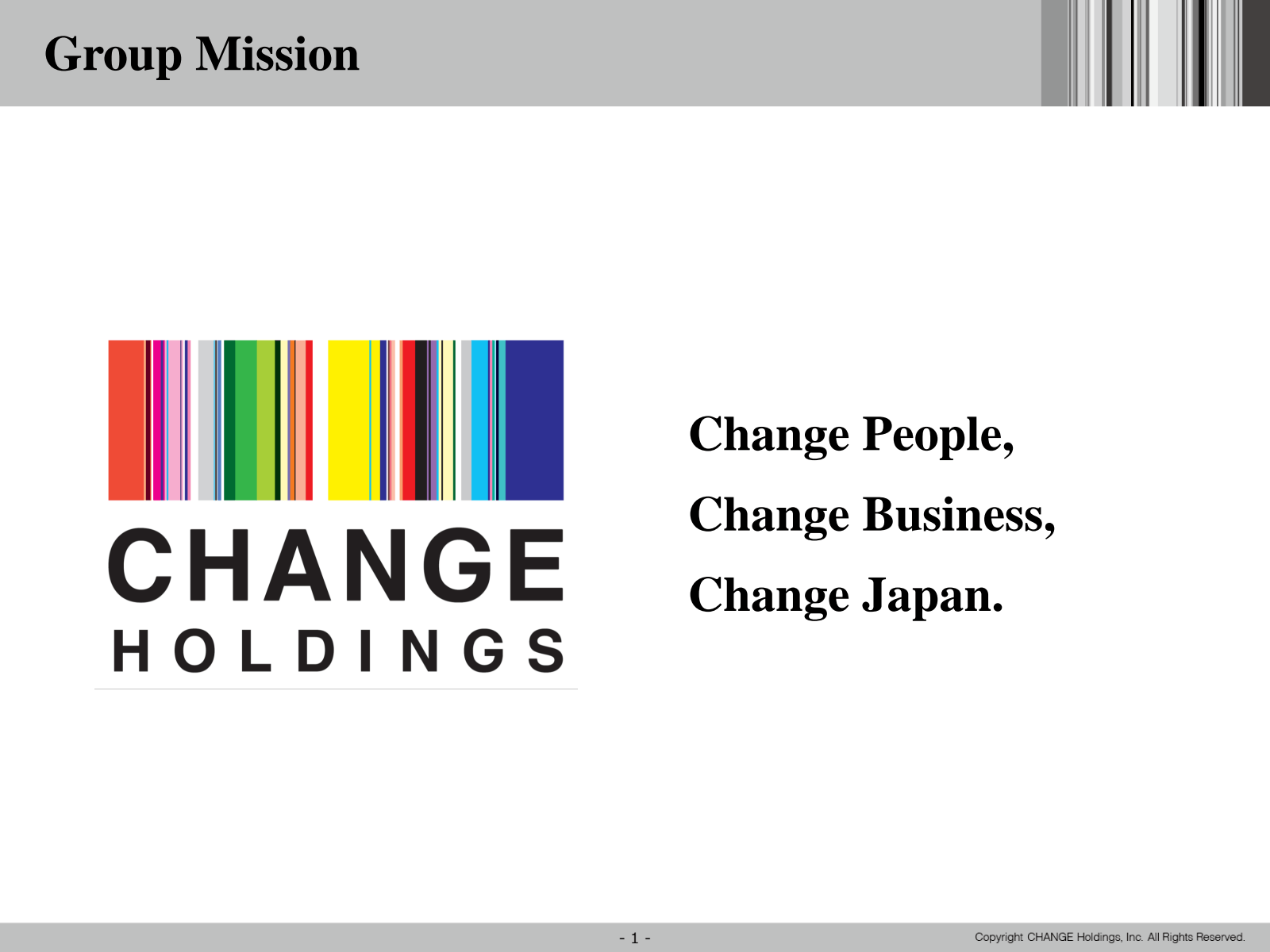 Group Mission 

CHAN