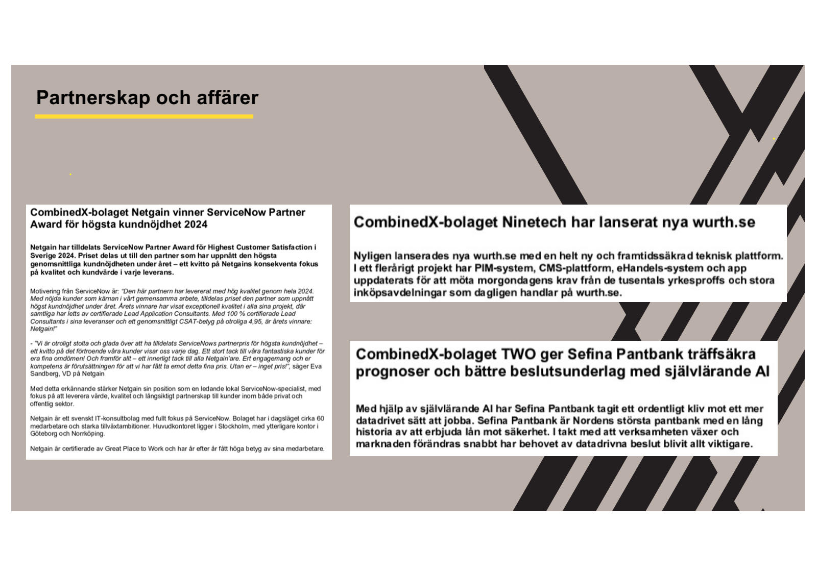 Partnerskap och affä