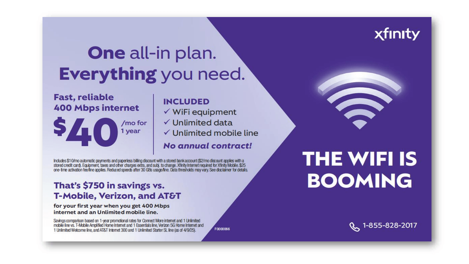One all - in plan . 