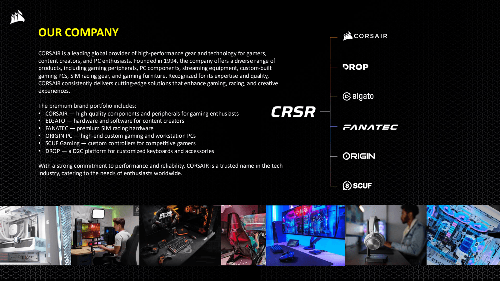 OUR COMPANY 

CORSAI