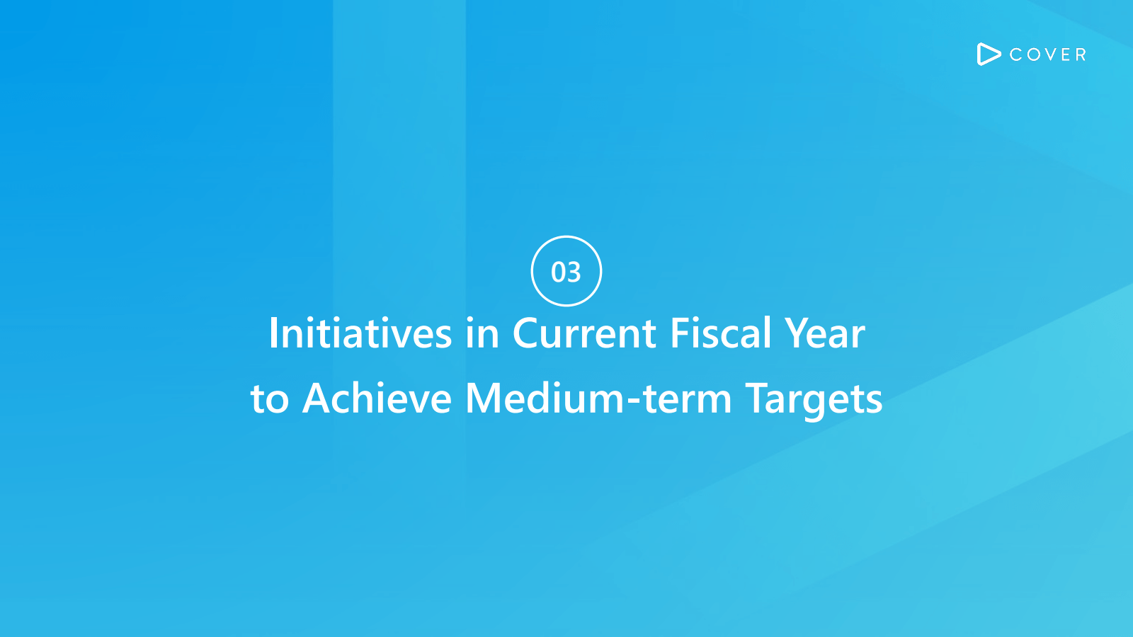 03

Initiatives in C