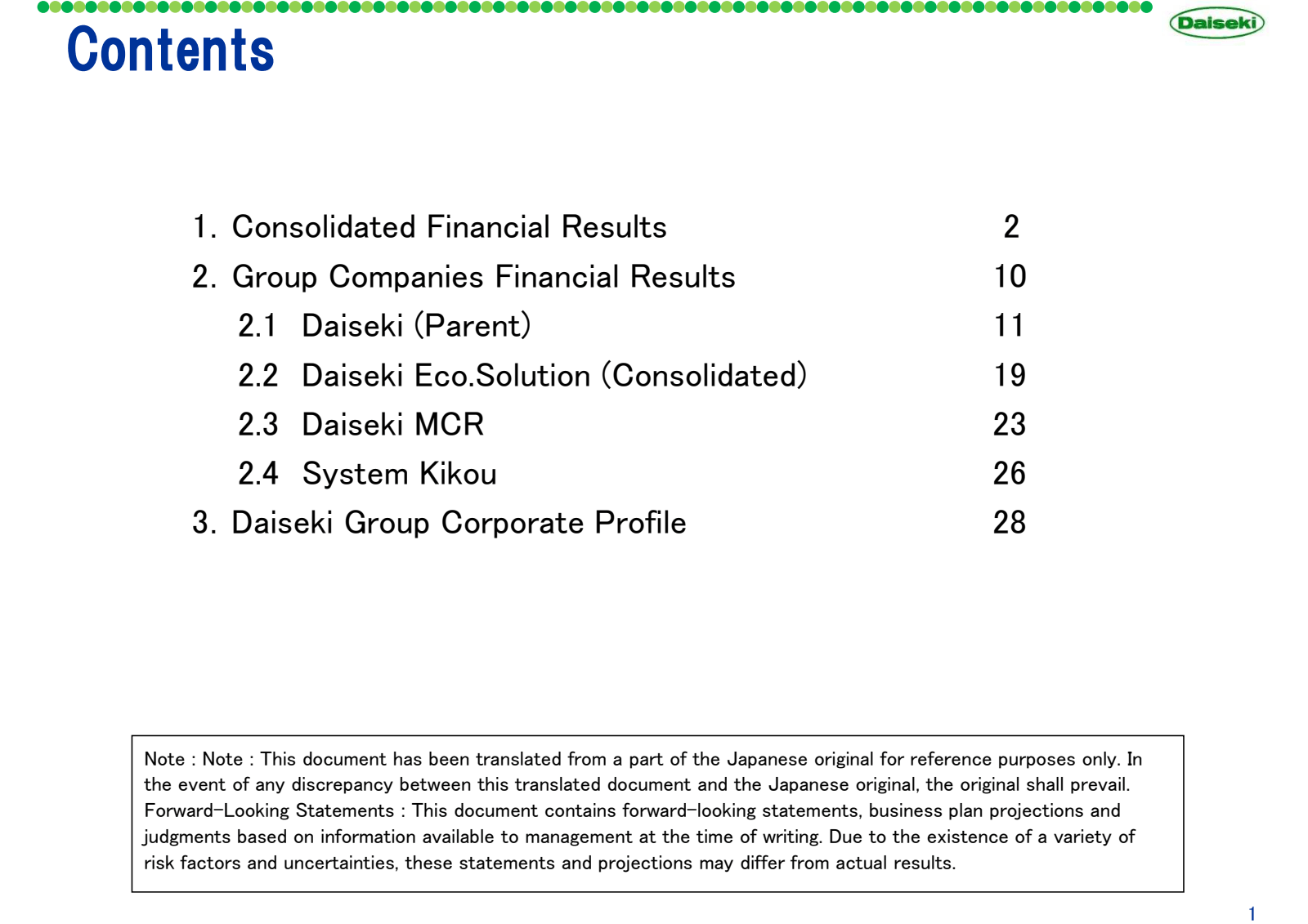 Contents 

1. Consol