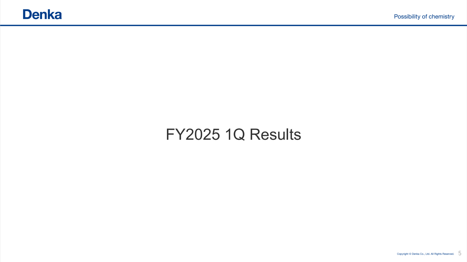 Denka

FY2025 1Q Res