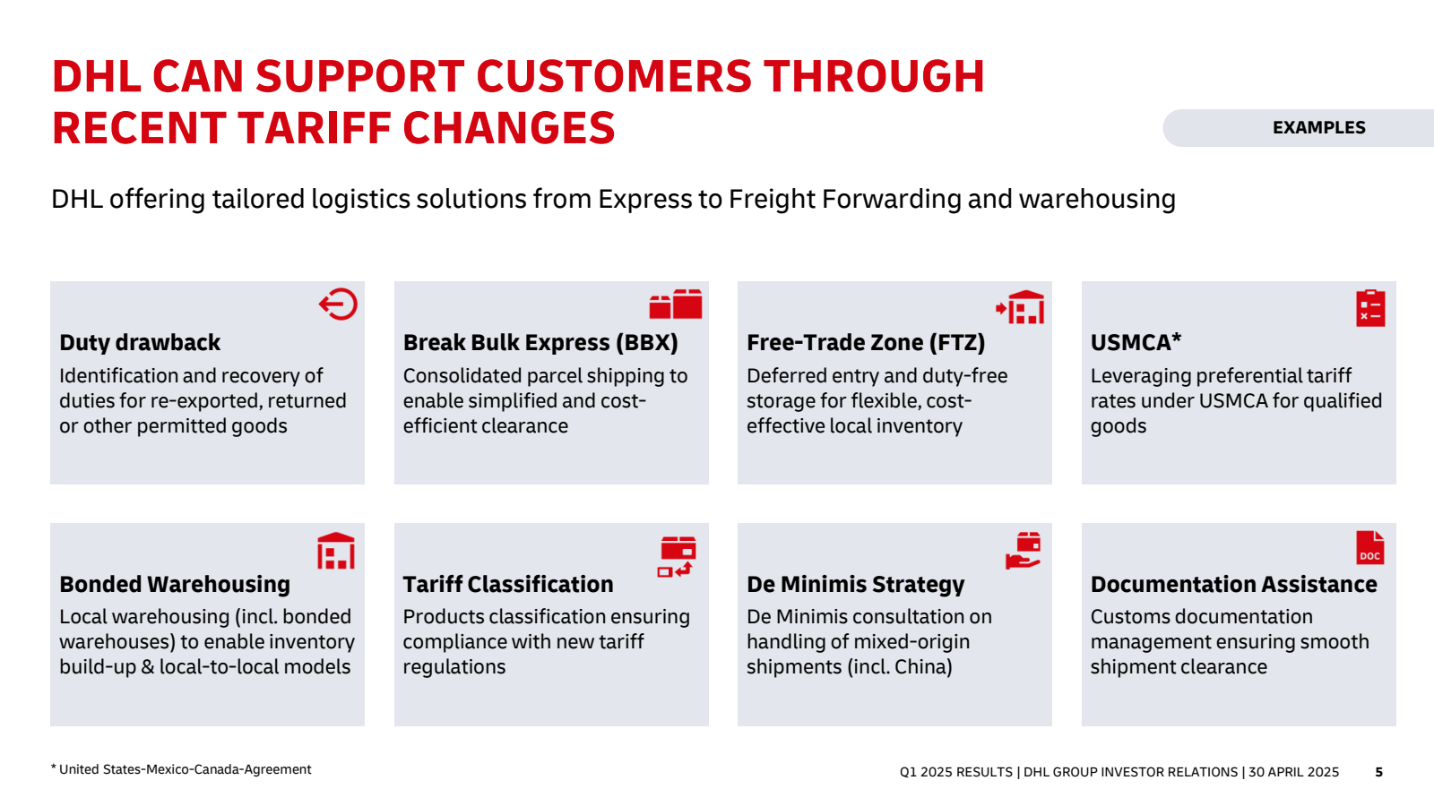 DHL CAN SUPPORT CUST