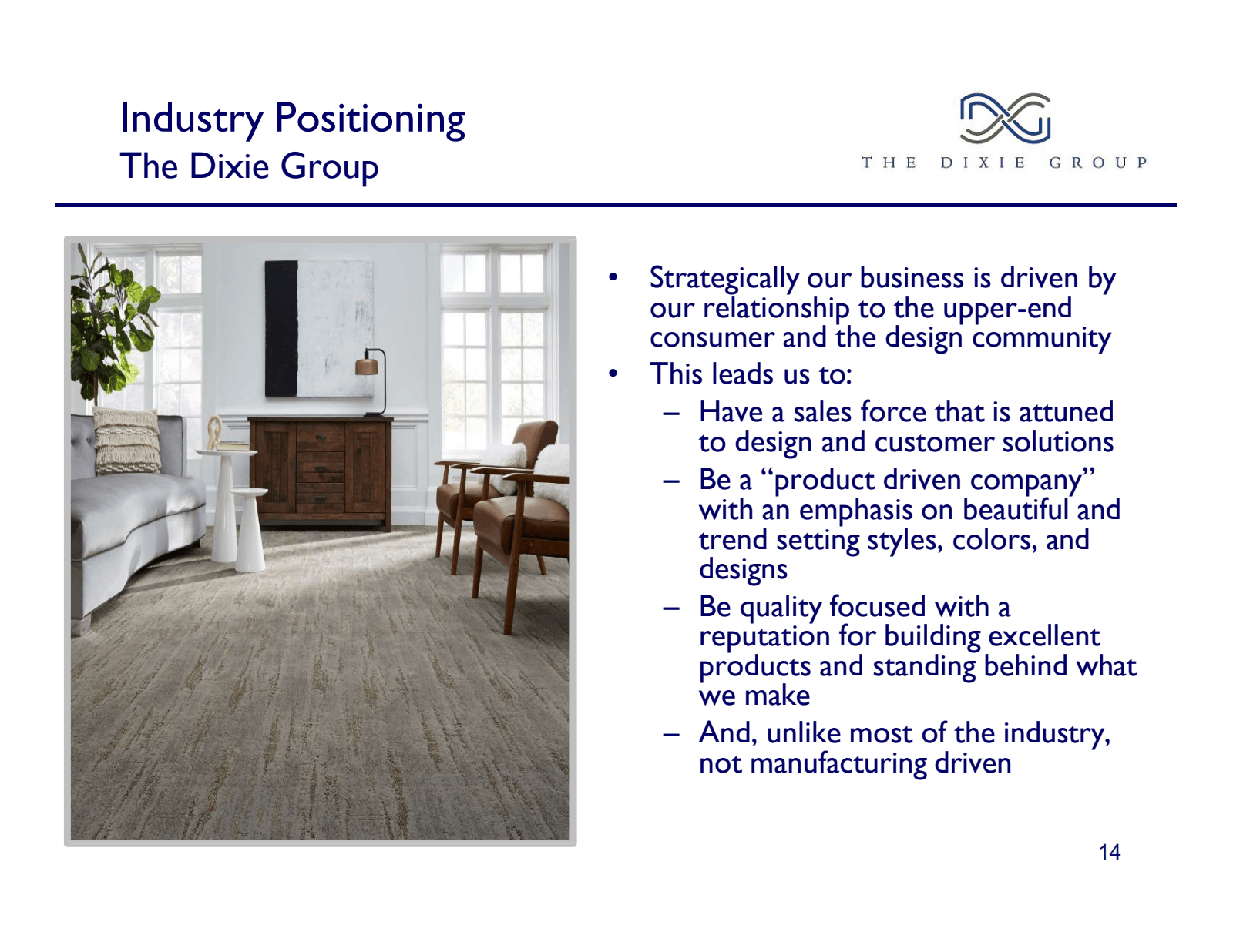 Industry Positioning