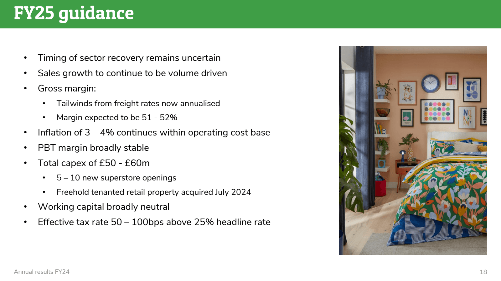FY25 guidance 

Timi