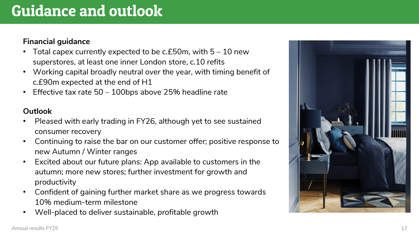 Guidance and outlook