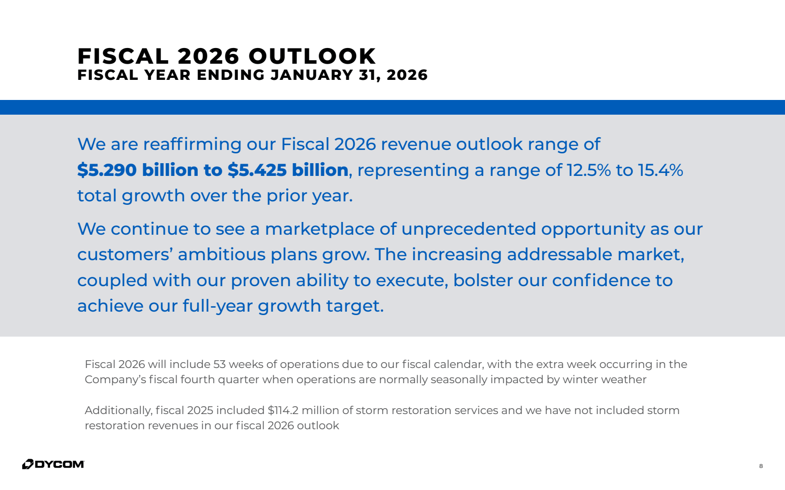 FISCAL 2026 OUTLOOK
