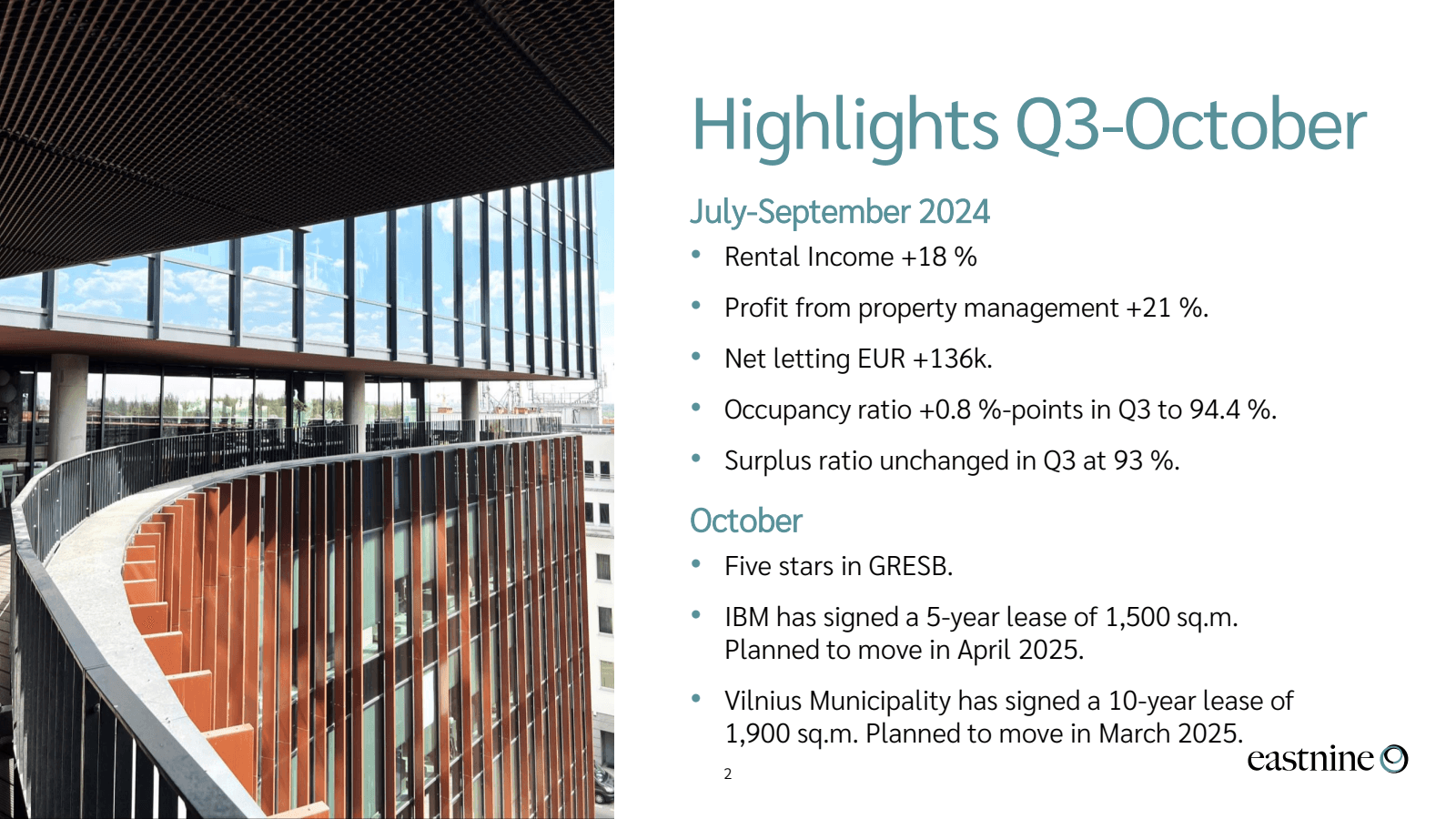 Highlights Q3 - Octo