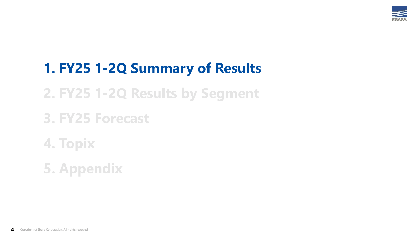 1. FY25 1-2Q Summary