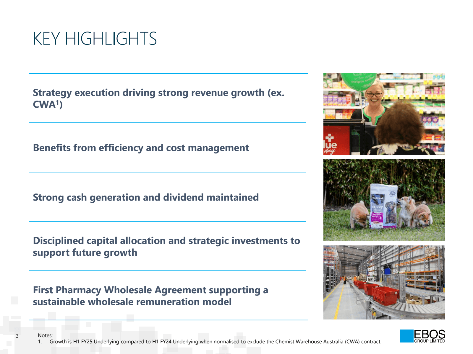 3 

KEY HIGHLIGHTS 
