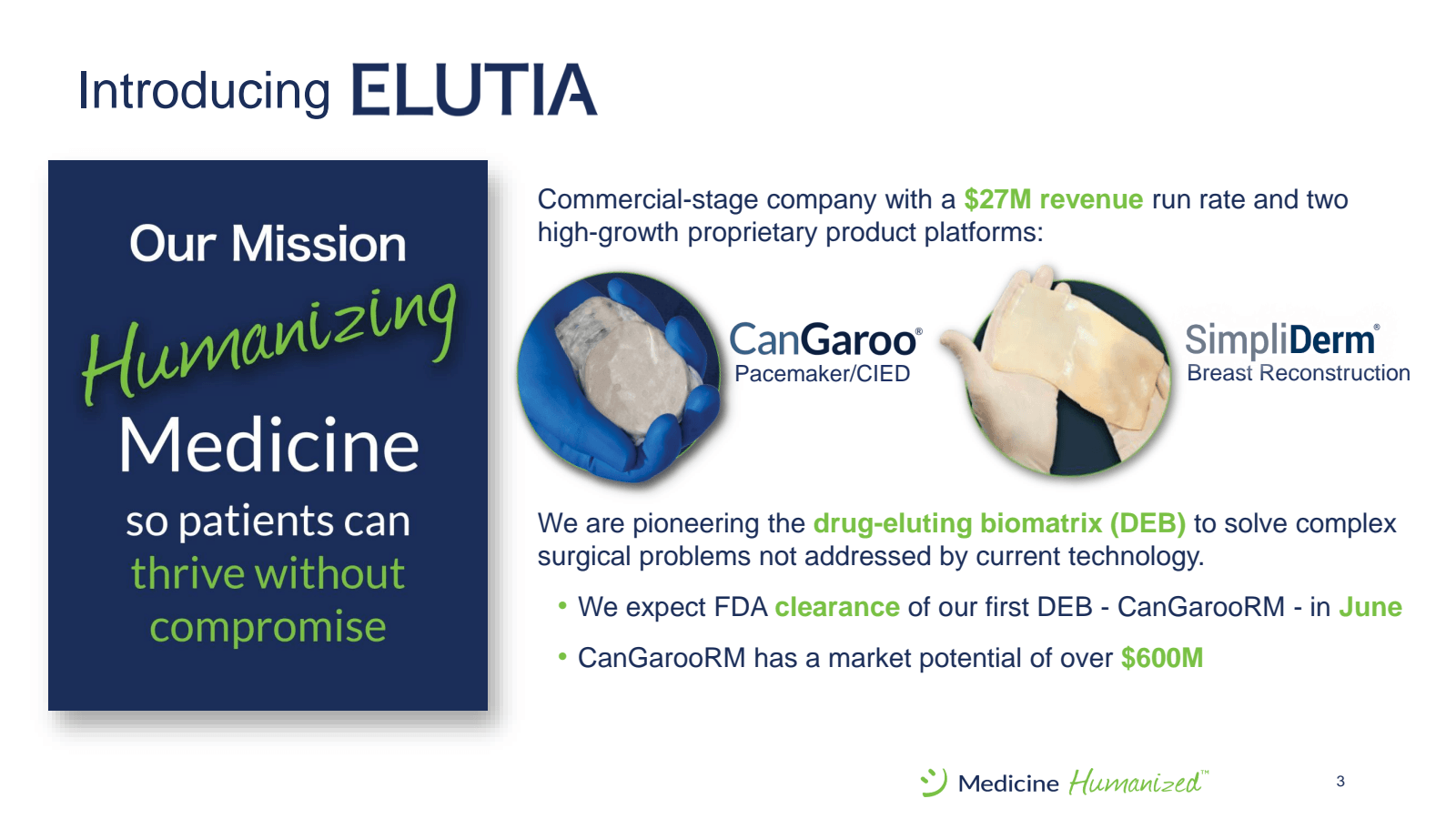 Introducing ELUTIA 
