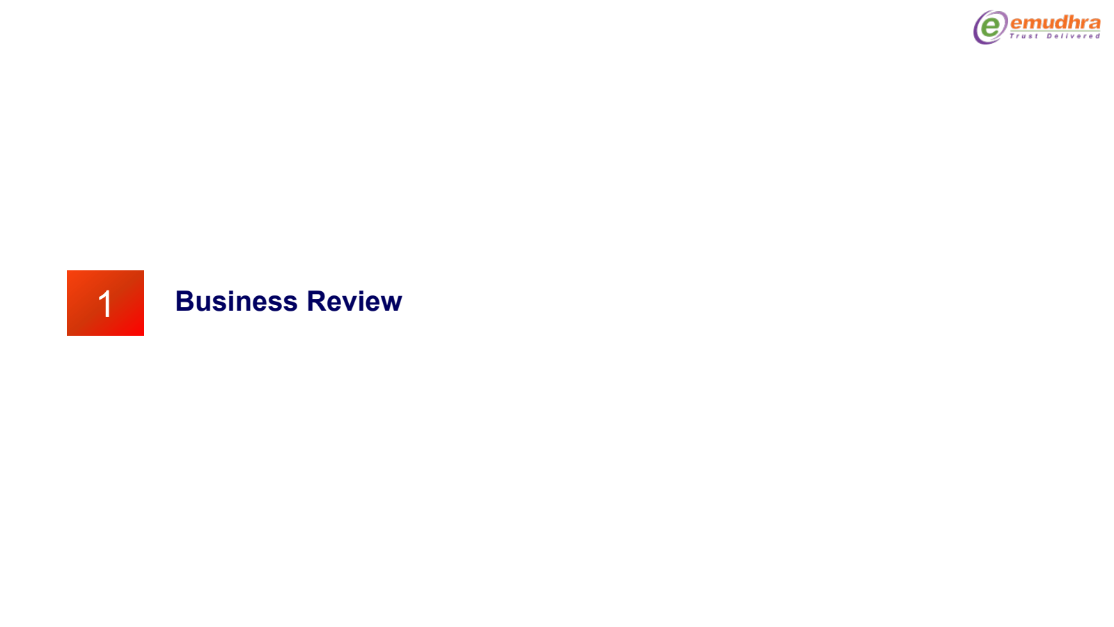 1 

Business Review 