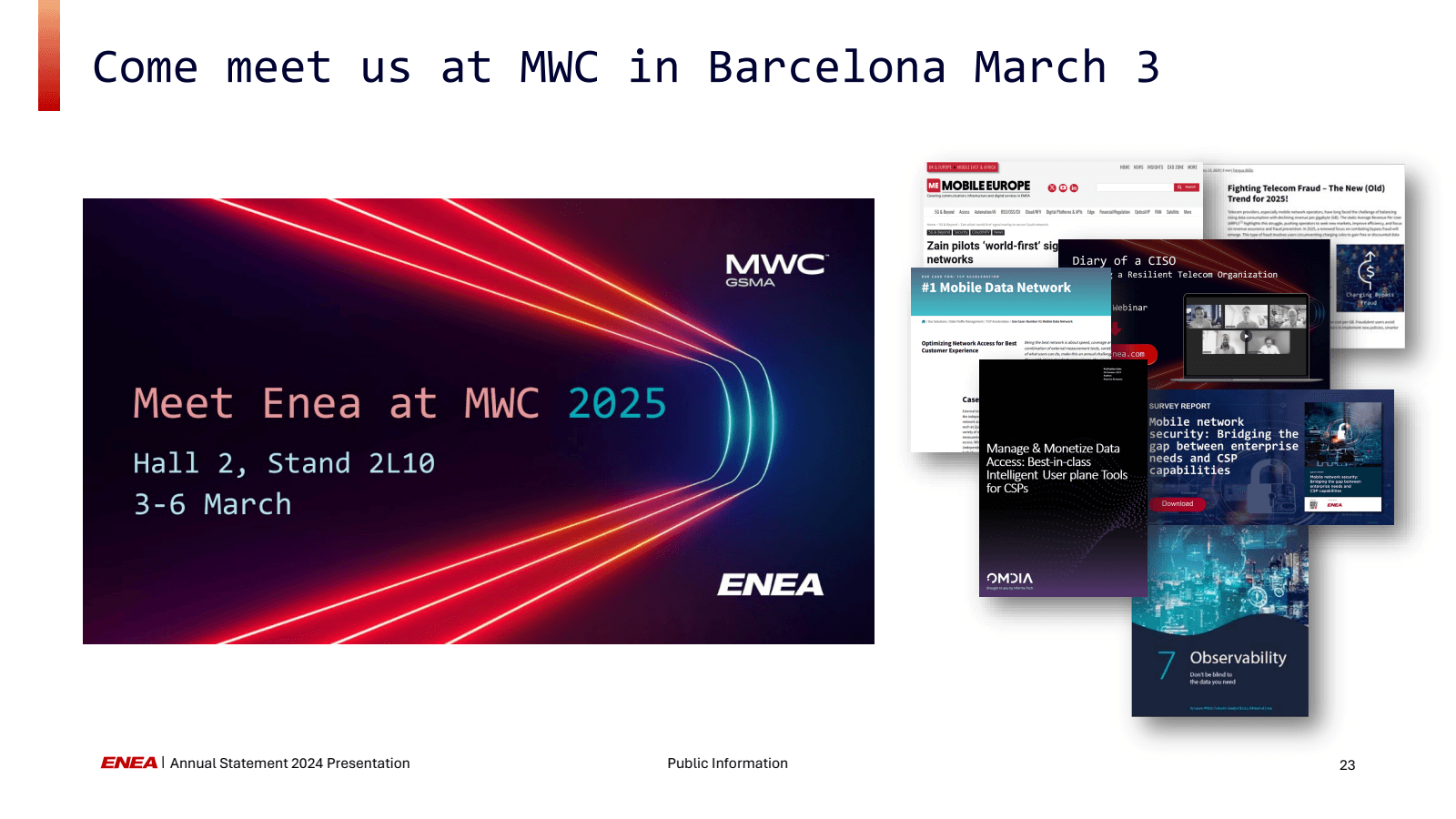 Come meet us at MWC 