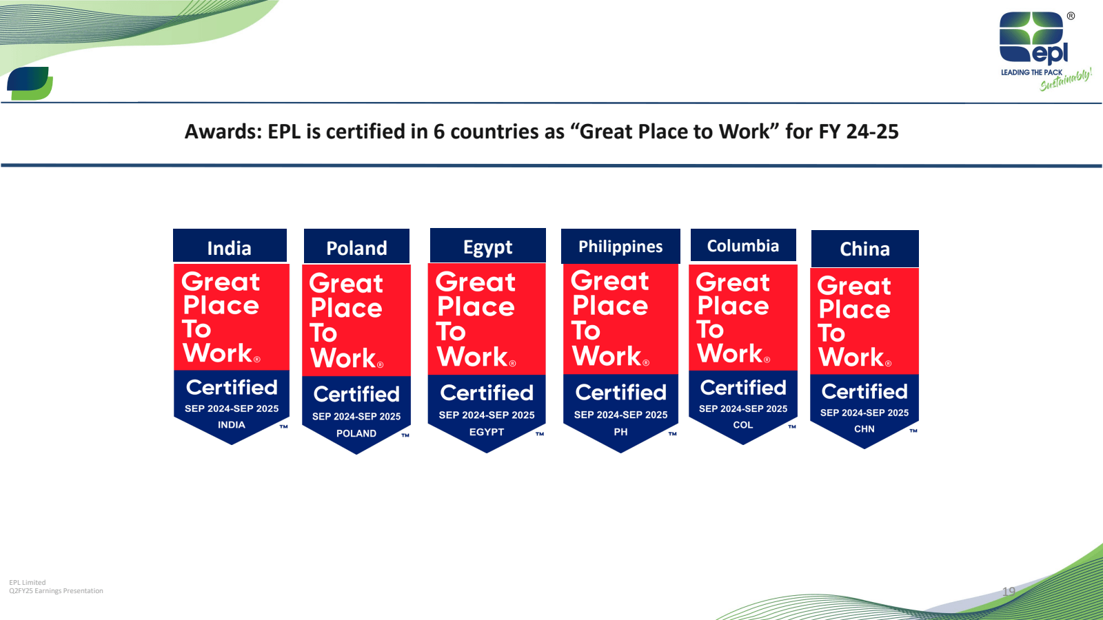 EPL Limited 

Q2FY25