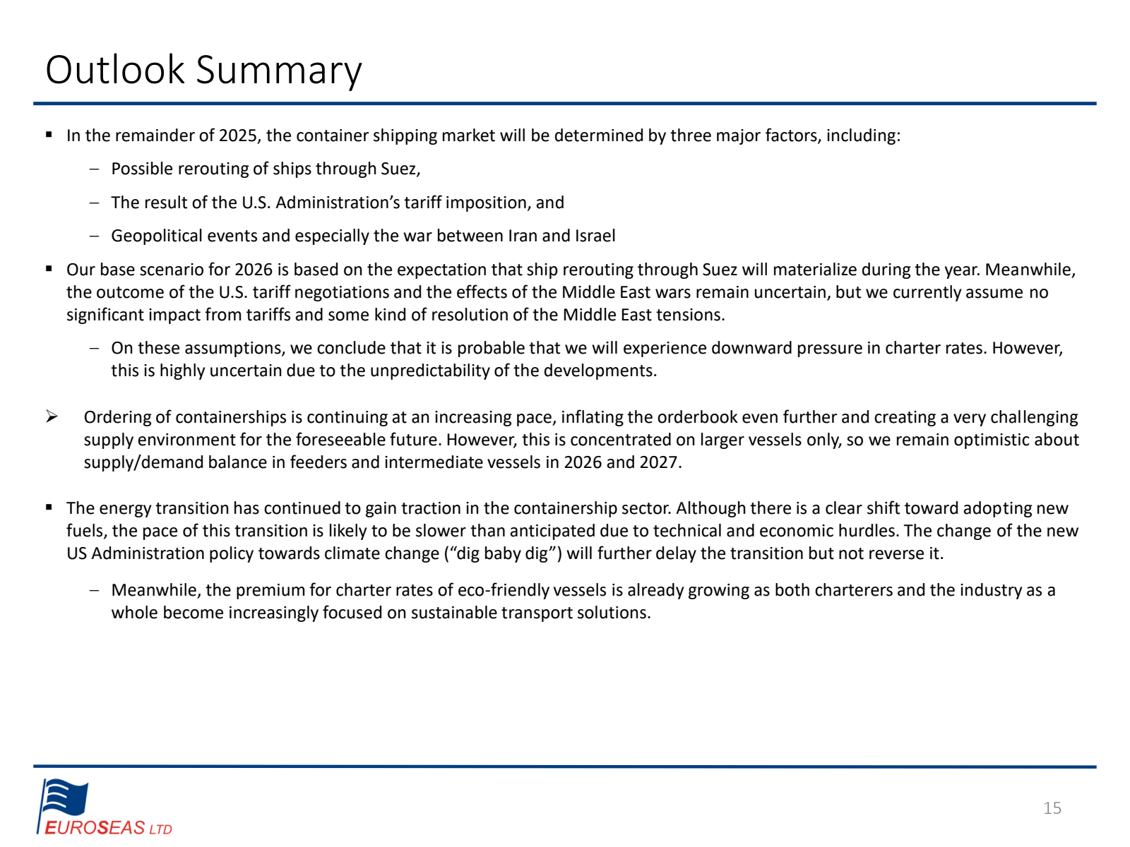 Outlook Summary

"

