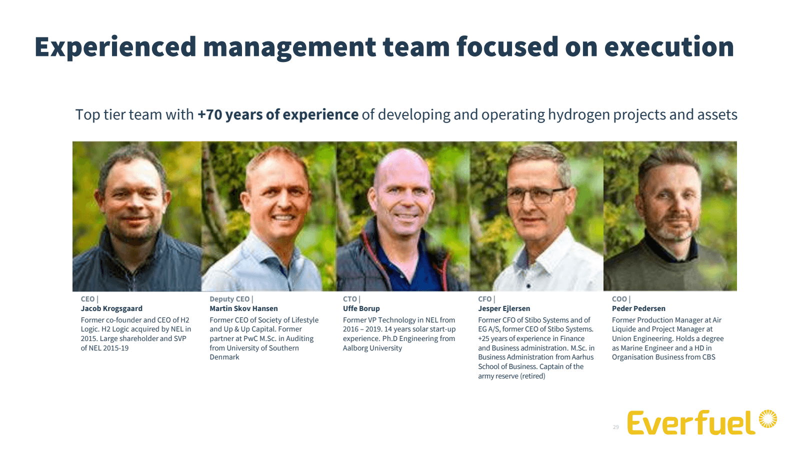 Experienced manageme