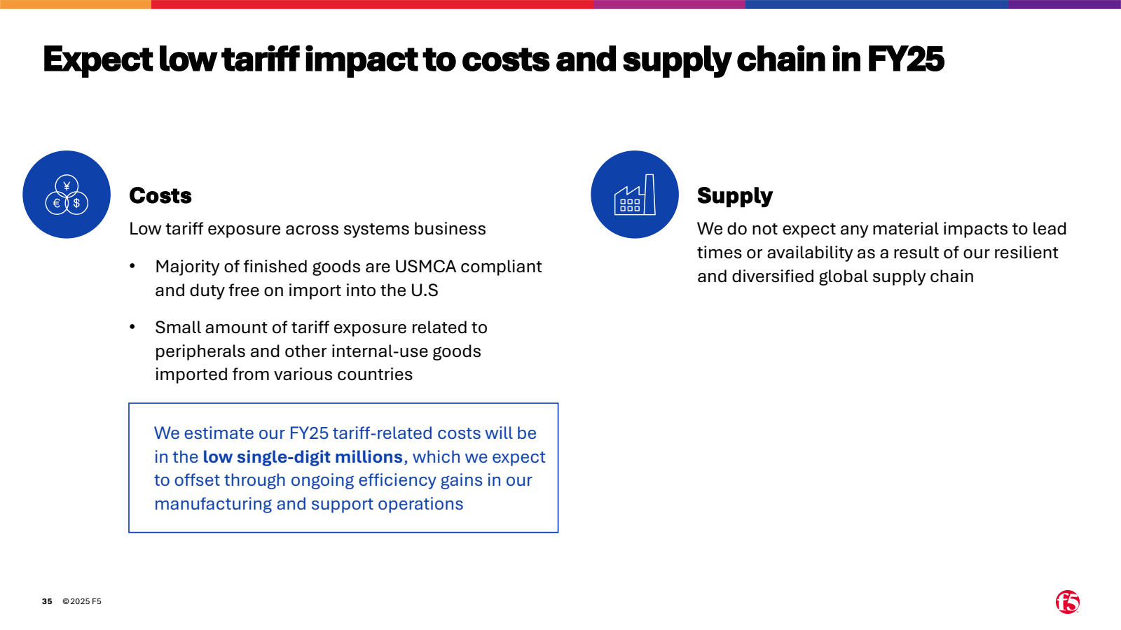 Expect low tariff im