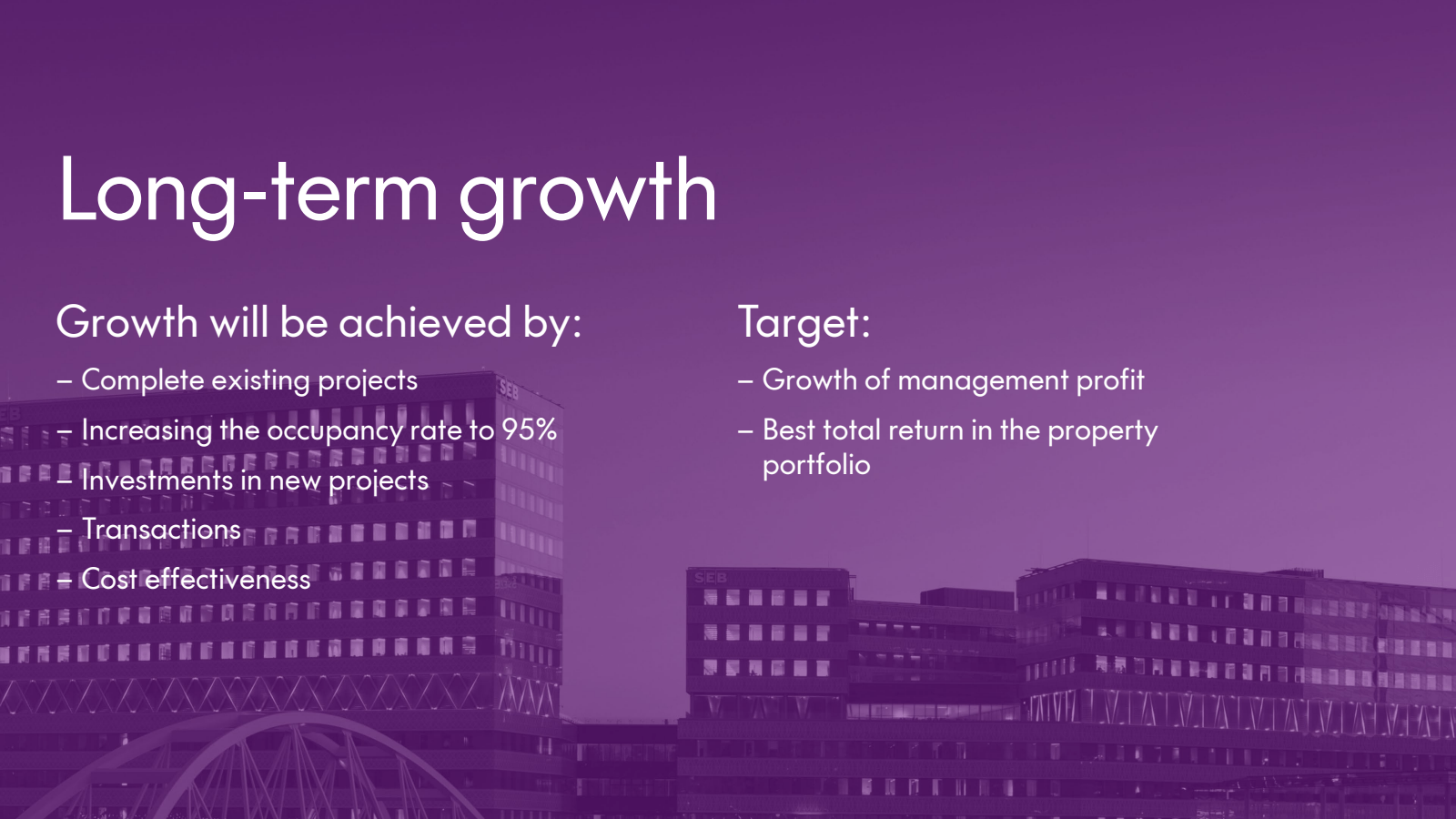 Long - term growth

