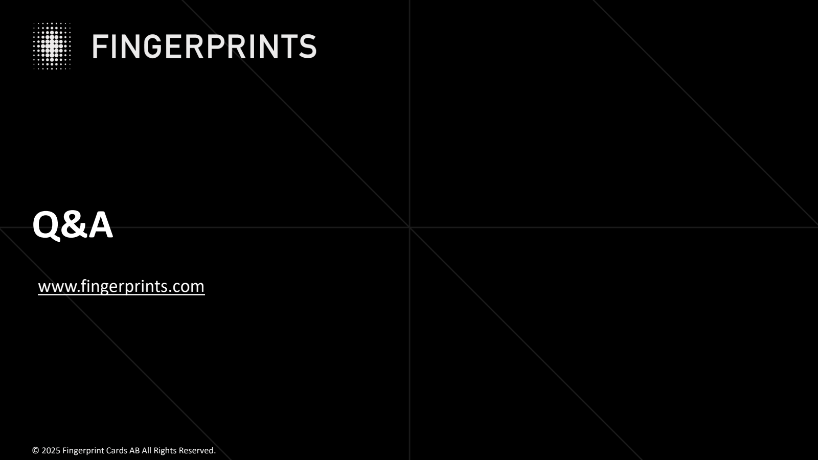 FINGERPRINTS 

Q & A